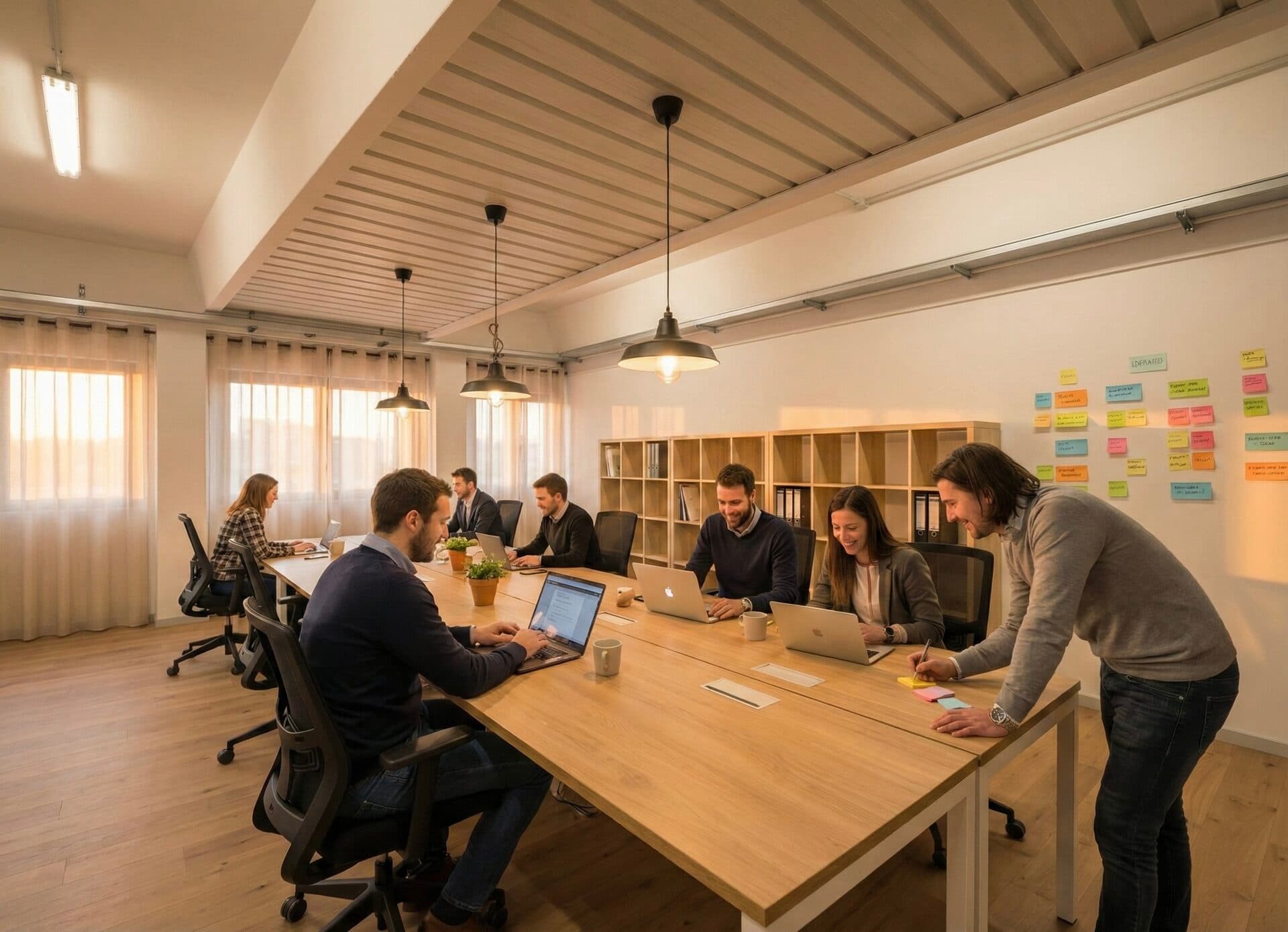 Team al lavoro in uno spazio moderno con vista sulla Versilia
